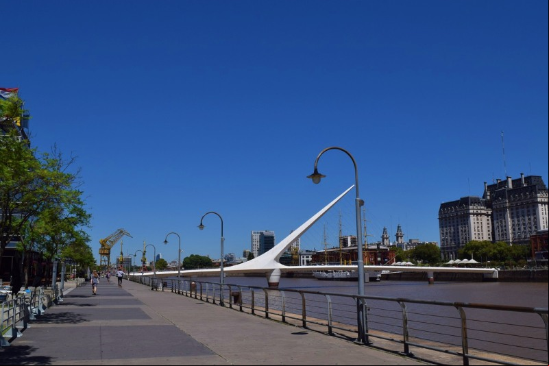 Puente de la Mujer - Ponte da Mulher - Puerto Madero - Buenos Aires - Argentina - Am