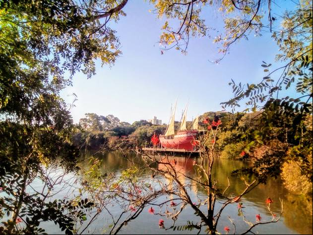 <i>Lagoa do Taquaral - Parque Portugal - Campinas - Estado de S