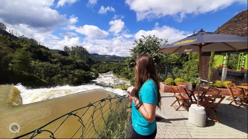 Restaurante BierFall - Cascata Salto Donner - Doutor Pedrinho - Vale Europeu Catarinense - Estado de Santa Catarina - Regi
