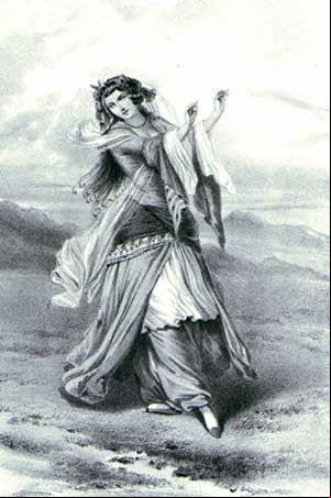 Dançarina egípcia - século XIX - Almeh du Caire - Almeh Fesquet