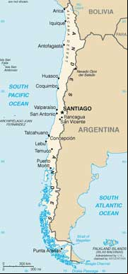 Mapa do Chile