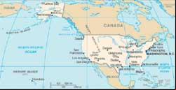 Mapa dos Estados Unidos