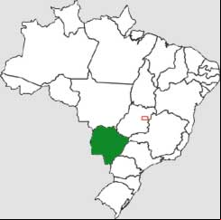 Mapa de Mato Grosso do Sul