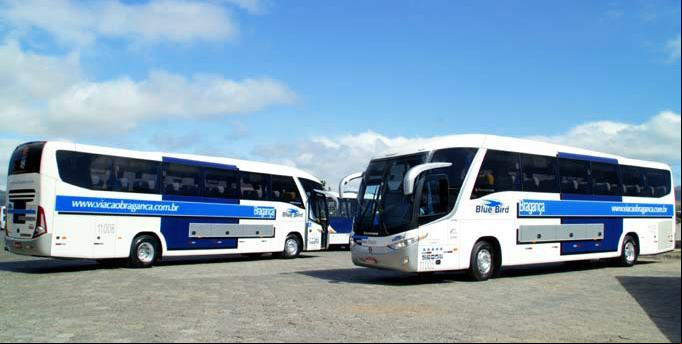 Ônibus de viagens intermunicipais da Auto Viação Bragança Ltda. - Empresas de Ônibus do Brasil