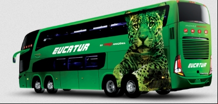 Ônibus de viagens intermunicipais da Eucatur de Viação Ltda. - Empresas de Ônibus do Brasil