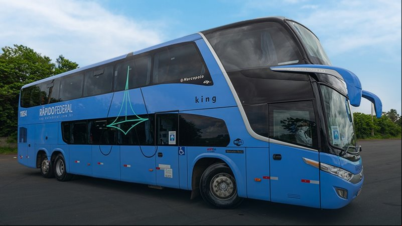 Ônibus de viagens intermunicipais da Rápido Federal Ltda. - Empresas de Ônibus do Brasil
