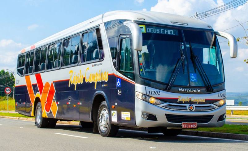 Ônibus de viagens intermunicipais da Rápido Luxo Campinas - Empresas de Ônibus do Brasil