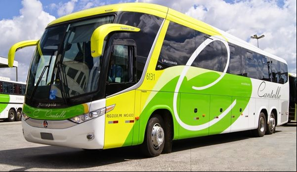 Ônibus de viagens intermunicipais da Cantelle Viagens e Turismo Ltda. - Empresas de Ônibus do Brasil