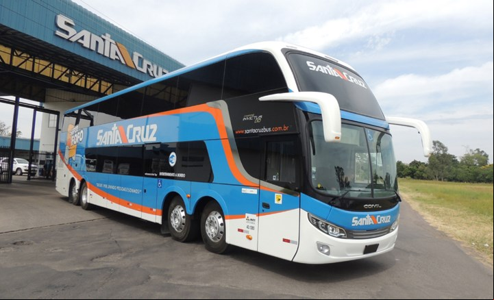 Ônibus de viagens intermunicipais da Viação União Santa Cruz Ltda. - Santa Cruz do Sul / RS - Empresas de Ônibus do Brasil